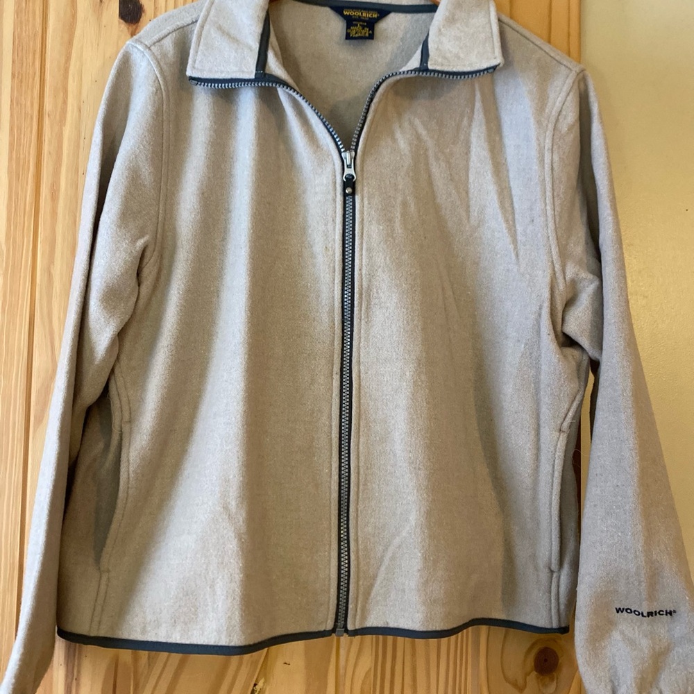 Woolrich Women’s Beige Zip-up Jacket